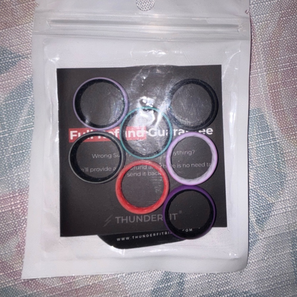 ThunderFit Silicone Ring Set. Size 7
